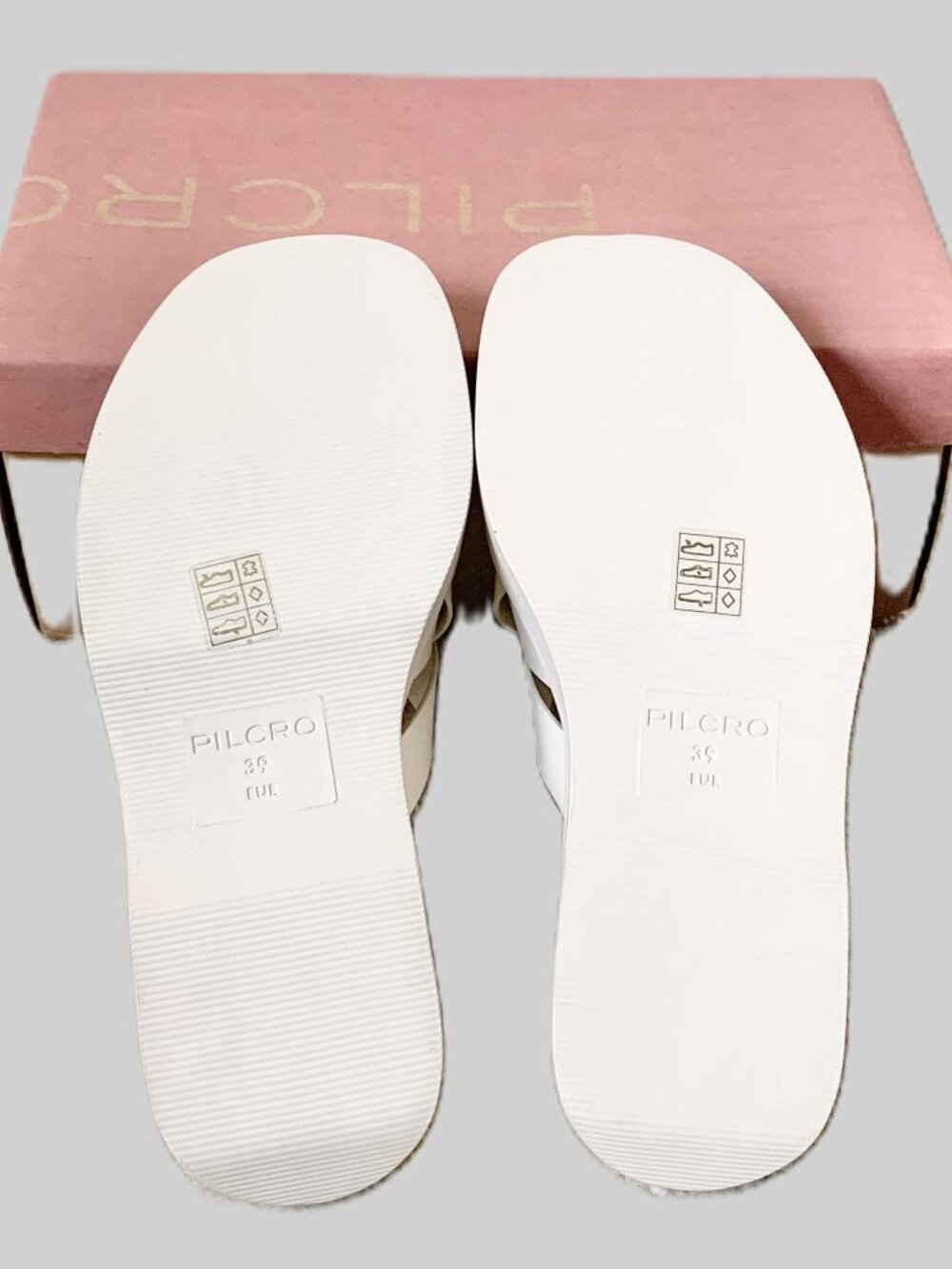 Anthropologie Pilcro Leather Woven Slide Sandals, Cream, Size 39/8.5, NIB - Picture 13 of 15